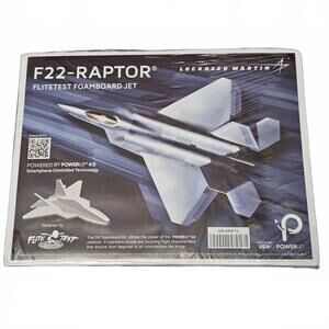 F22-Raptor Flitetest Foamboard Jet DIY Kit Smart Phone Controlled (not incl)